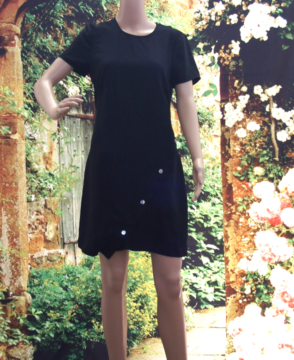 Rebecca Minkoff Black Short Sleeve Dress size 4